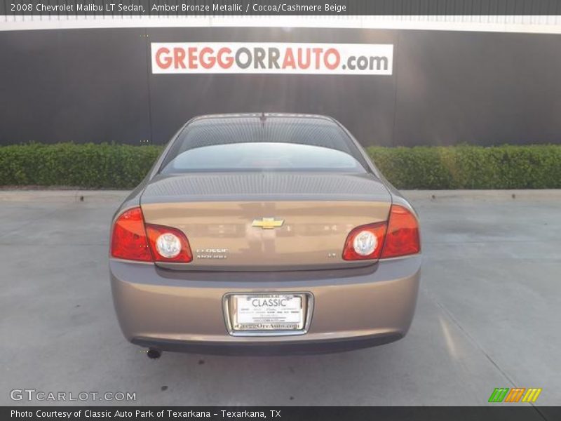 Amber Bronze Metallic / Cocoa/Cashmere Beige 2008 Chevrolet Malibu LT Sedan