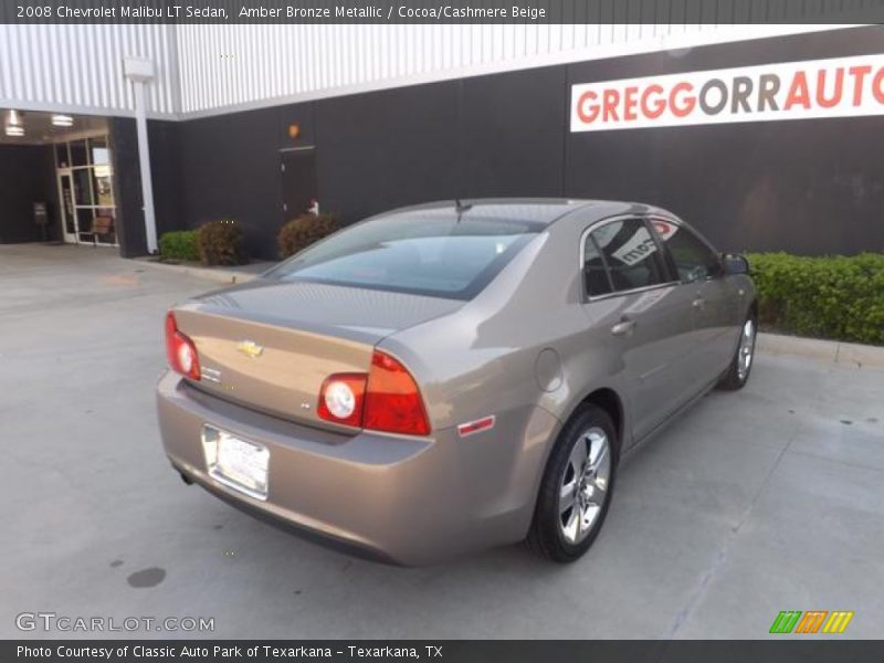 Amber Bronze Metallic / Cocoa/Cashmere Beige 2008 Chevrolet Malibu LT Sedan