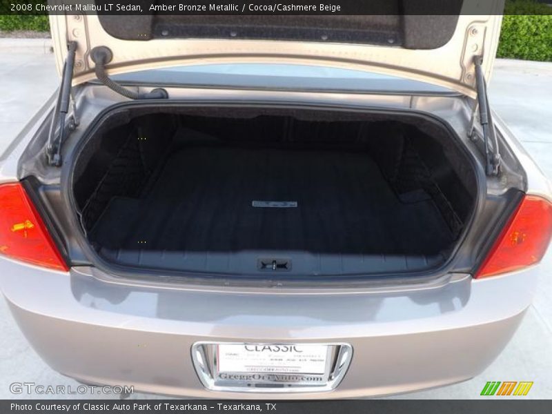 Amber Bronze Metallic / Cocoa/Cashmere Beige 2008 Chevrolet Malibu LT Sedan