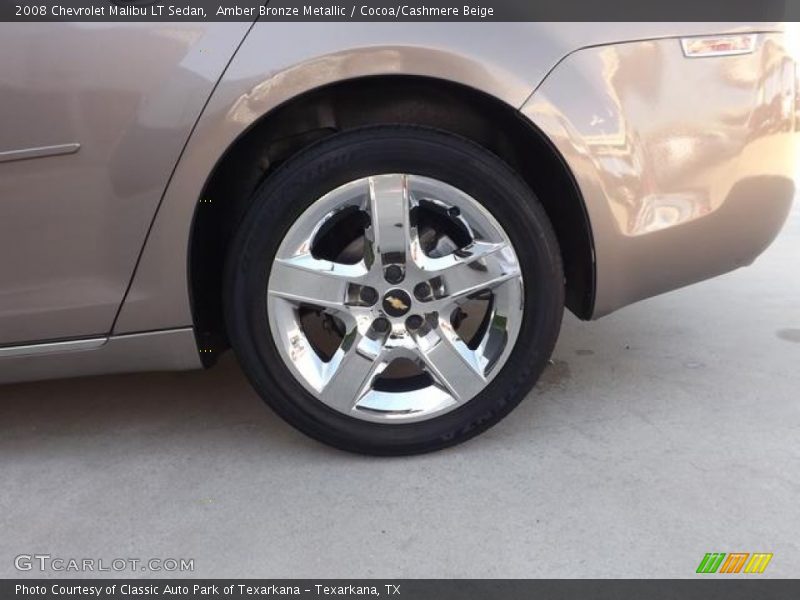 Amber Bronze Metallic / Cocoa/Cashmere Beige 2008 Chevrolet Malibu LT Sedan
