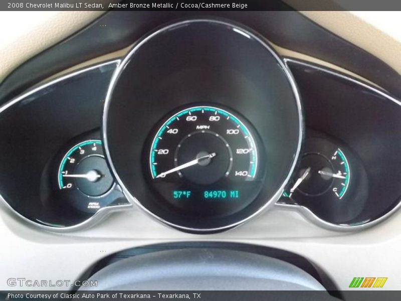 Amber Bronze Metallic / Cocoa/Cashmere Beige 2008 Chevrolet Malibu LT Sedan