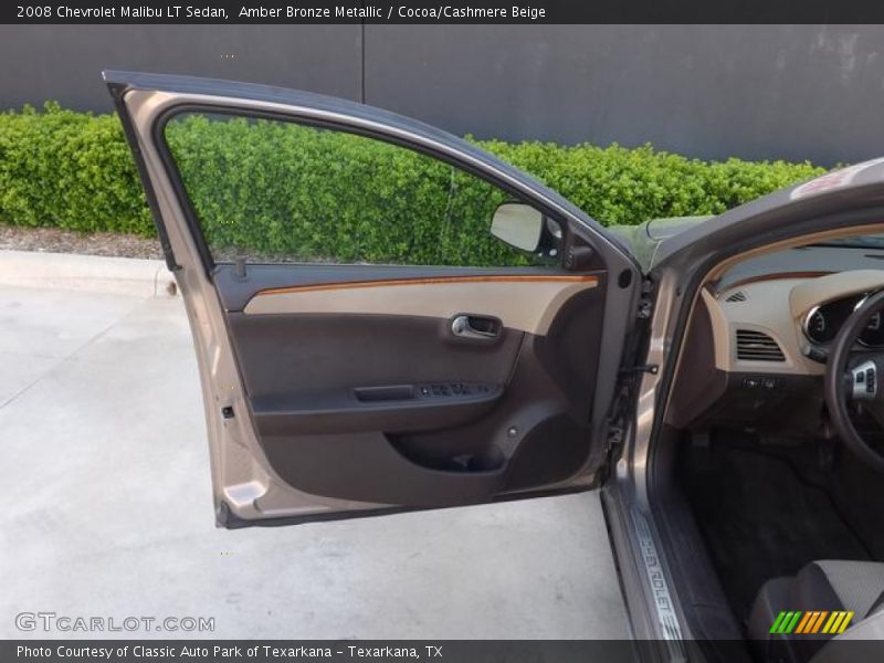 Amber Bronze Metallic / Cocoa/Cashmere Beige 2008 Chevrolet Malibu LT Sedan