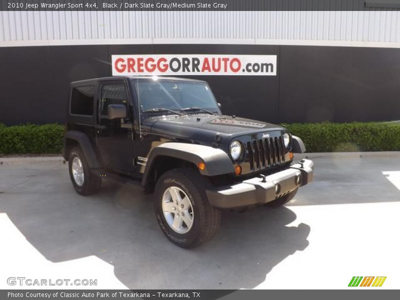 Black / Dark Slate Gray/Medium Slate Gray 2010 Jeep Wrangler Sport 4x4