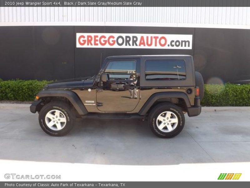 Black / Dark Slate Gray/Medium Slate Gray 2010 Jeep Wrangler Sport 4x4
