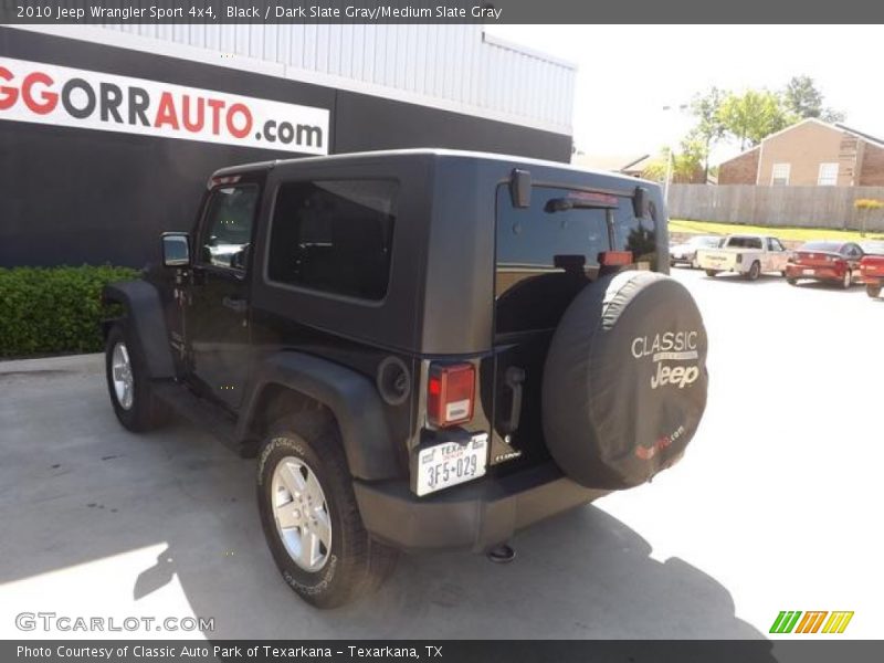 Black / Dark Slate Gray/Medium Slate Gray 2010 Jeep Wrangler Sport 4x4