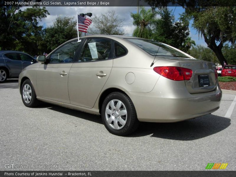 Laguna Sand Beige / Beige 2007 Hyundai Elantra GLS Sedan