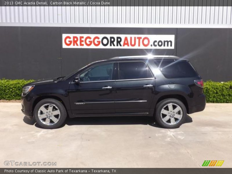 Carbon Black Metallic / Cocoa Dune 2013 GMC Acadia Denali