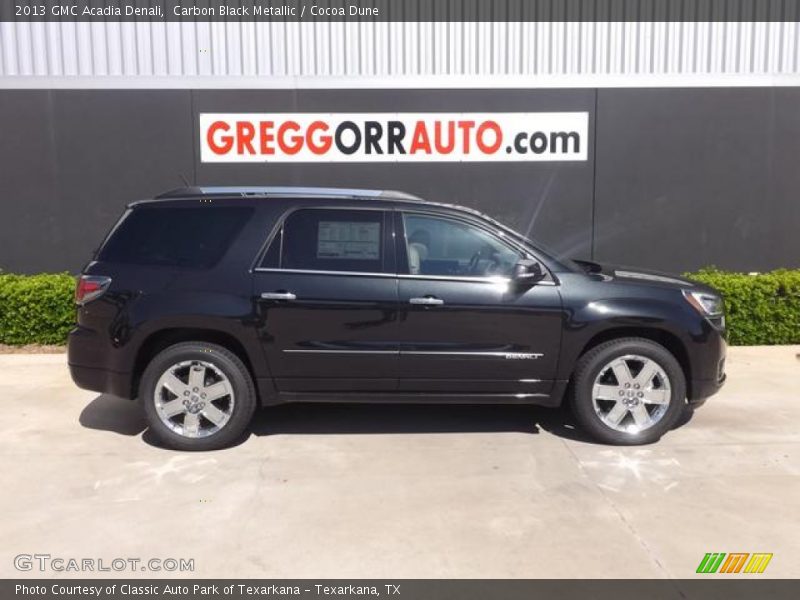 Carbon Black Metallic / Cocoa Dune 2013 GMC Acadia Denali