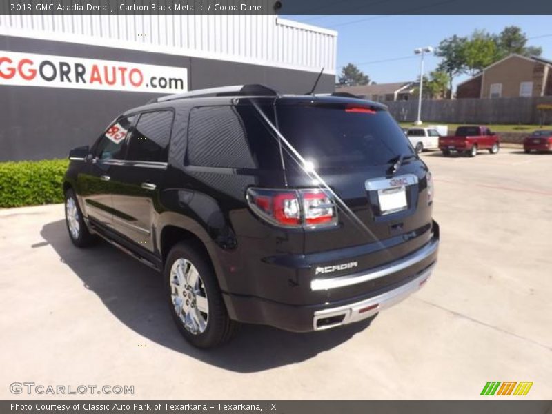 Carbon Black Metallic / Cocoa Dune 2013 GMC Acadia Denali