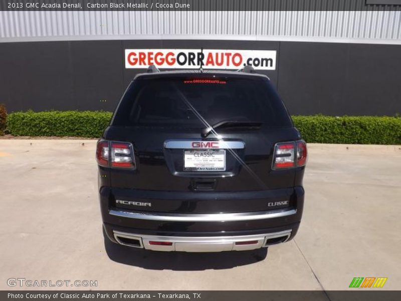 Carbon Black Metallic / Cocoa Dune 2013 GMC Acadia Denali