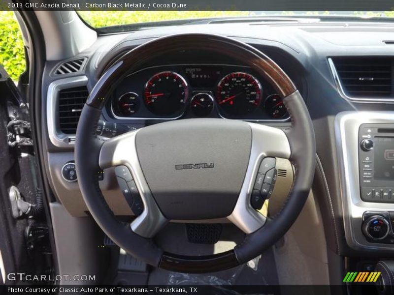 Carbon Black Metallic / Cocoa Dune 2013 GMC Acadia Denali