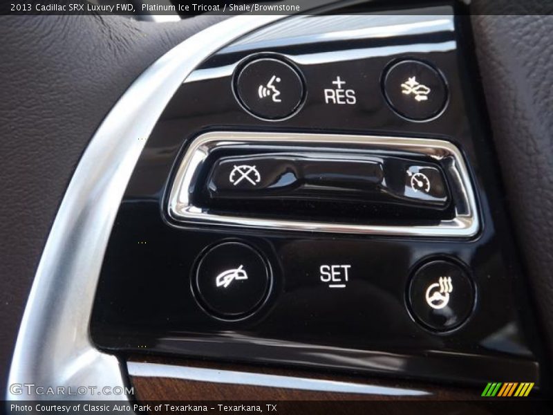 Platinum Ice Tricoat / Shale/Brownstone 2013 Cadillac SRX Luxury FWD