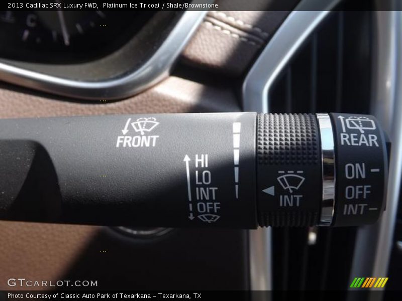 Platinum Ice Tricoat / Shale/Brownstone 2013 Cadillac SRX Luxury FWD