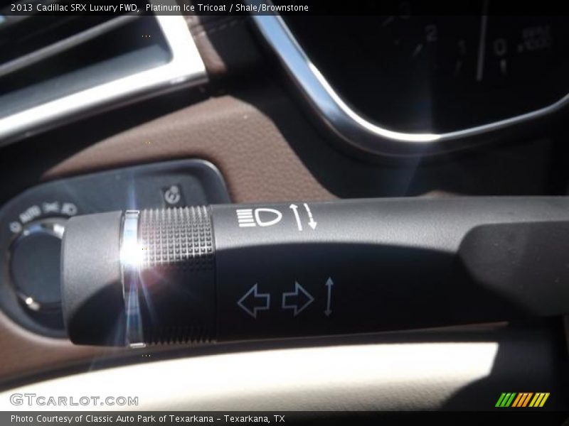 Platinum Ice Tricoat / Shale/Brownstone 2013 Cadillac SRX Luxury FWD