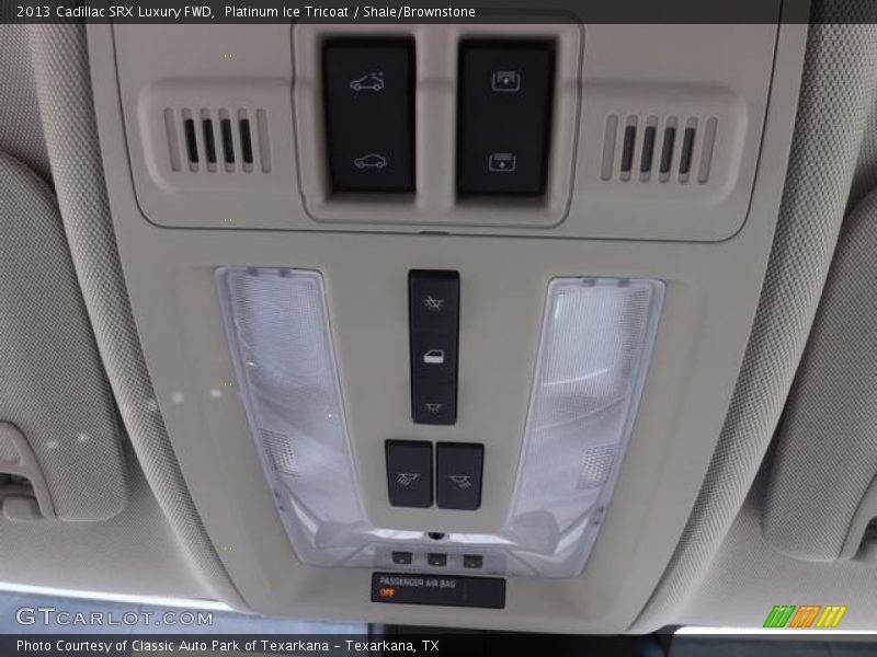 Platinum Ice Tricoat / Shale/Brownstone 2013 Cadillac SRX Luxury FWD