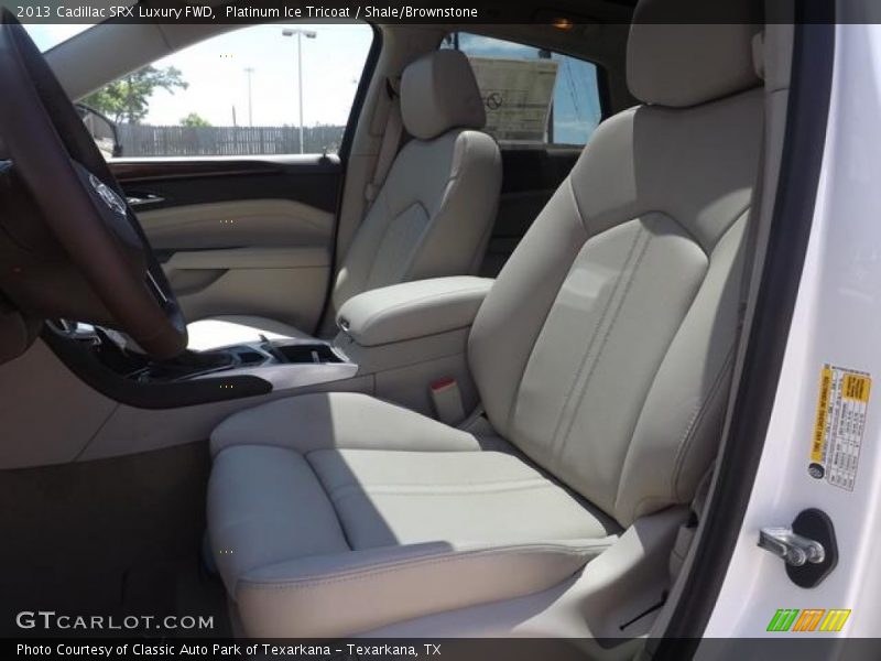 Platinum Ice Tricoat / Shale/Brownstone 2013 Cadillac SRX Luxury FWD
