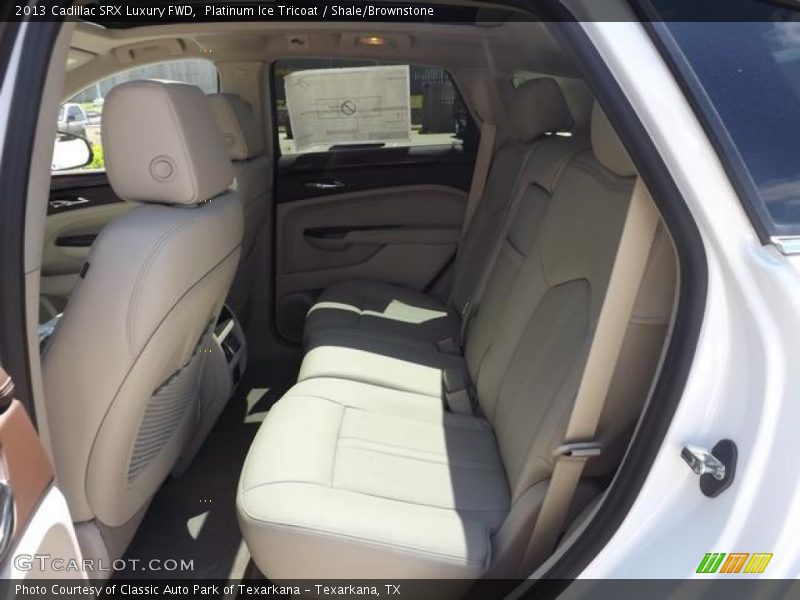 Platinum Ice Tricoat / Shale/Brownstone 2013 Cadillac SRX Luxury FWD