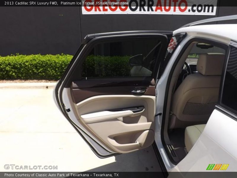 Platinum Ice Tricoat / Shale/Brownstone 2013 Cadillac SRX Luxury FWD