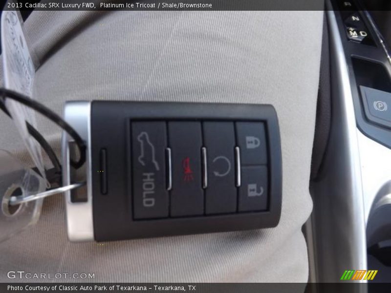 Platinum Ice Tricoat / Shale/Brownstone 2013 Cadillac SRX Luxury FWD