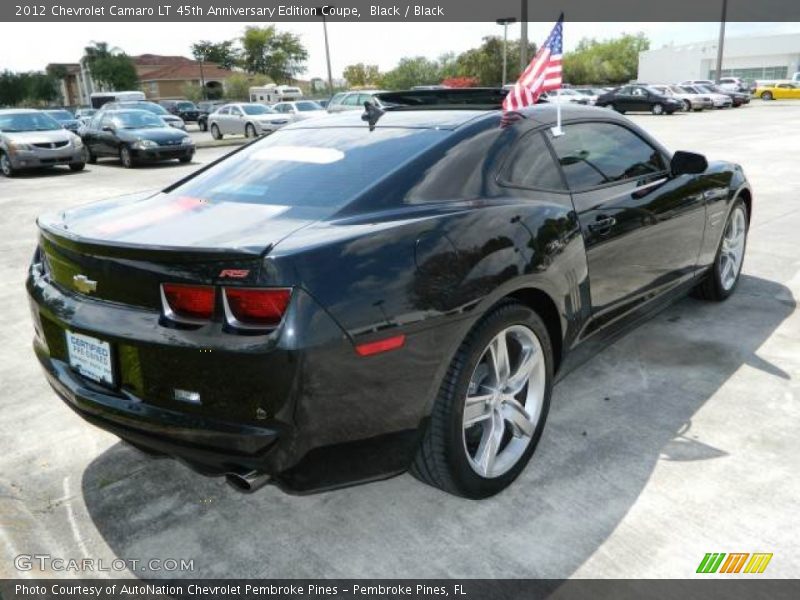 Black / Black 2012 Chevrolet Camaro LT 45th Anniversary Edition Coupe