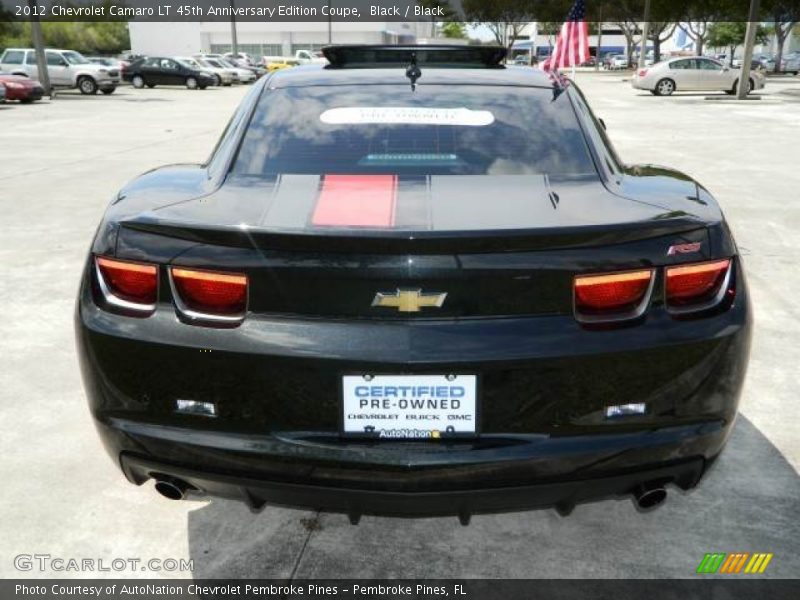 Black / Black 2012 Chevrolet Camaro LT 45th Anniversary Edition Coupe