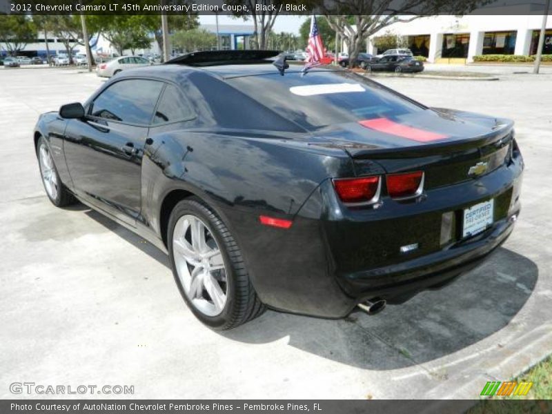 Black / Black 2012 Chevrolet Camaro LT 45th Anniversary Edition Coupe