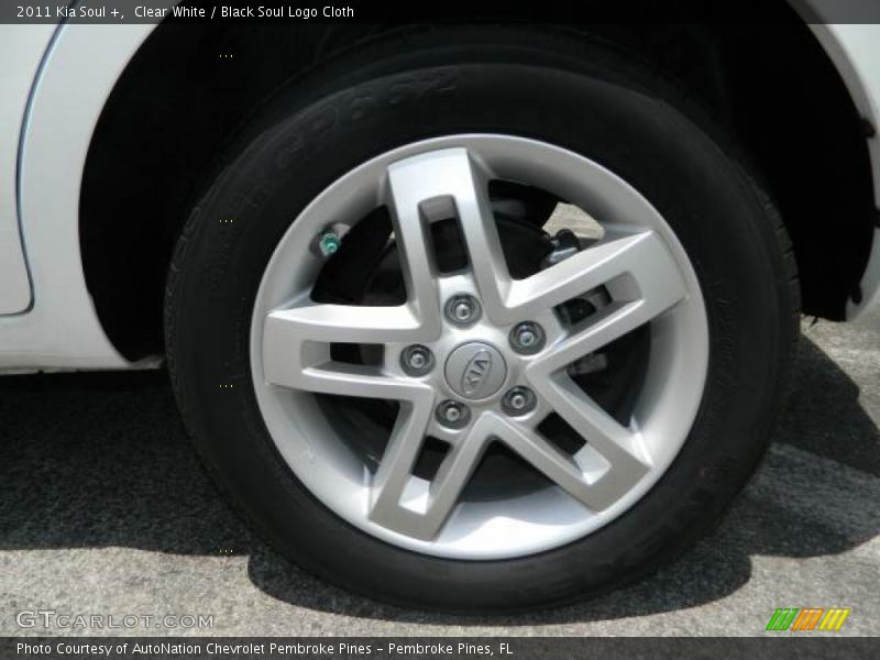 Clear White / Black Soul Logo Cloth 2011 Kia Soul +