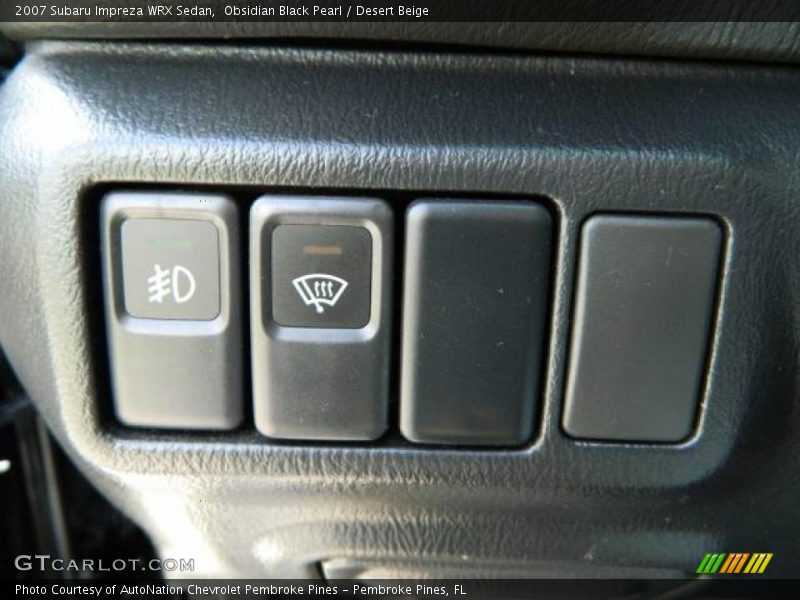 Obsidian Black Pearl / Desert Beige 2007 Subaru Impreza WRX Sedan