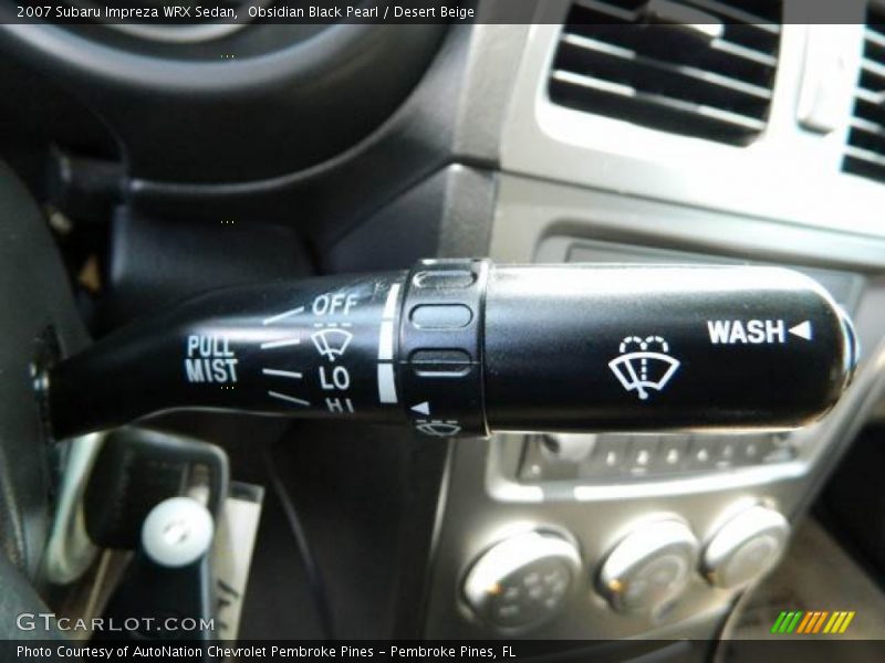 Controls of 2007 Impreza WRX Sedan