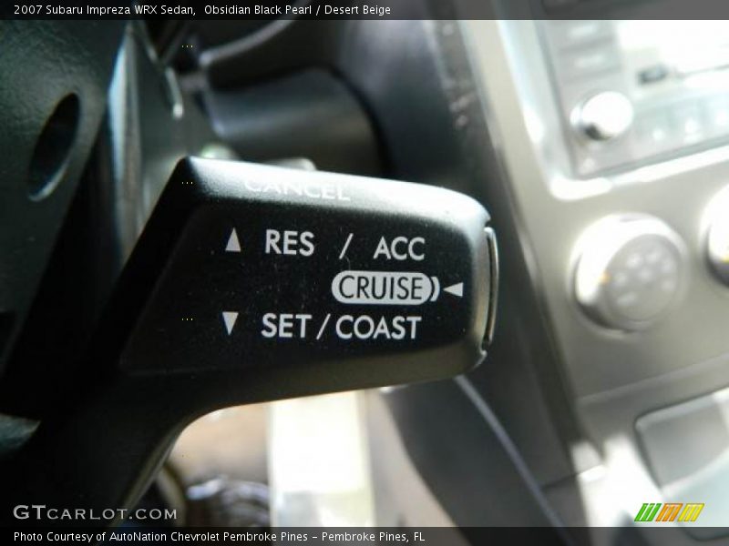 Obsidian Black Pearl / Desert Beige 2007 Subaru Impreza WRX Sedan