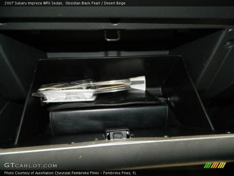 Obsidian Black Pearl / Desert Beige 2007 Subaru Impreza WRX Sedan