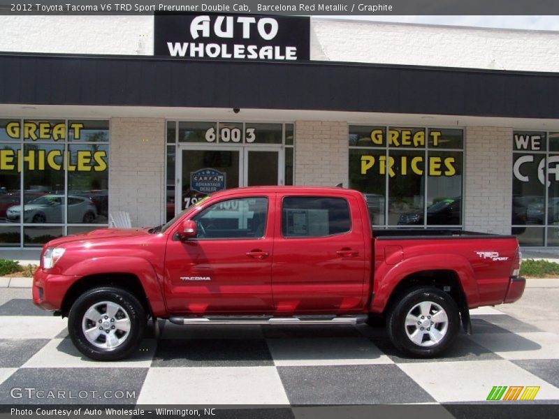 Barcelona Red Metallic / Graphite 2012 Toyota Tacoma V6 TRD Sport Prerunner Double Cab