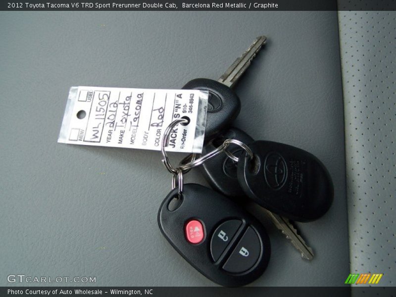 Barcelona Red Metallic / Graphite 2012 Toyota Tacoma V6 TRD Sport Prerunner Double Cab