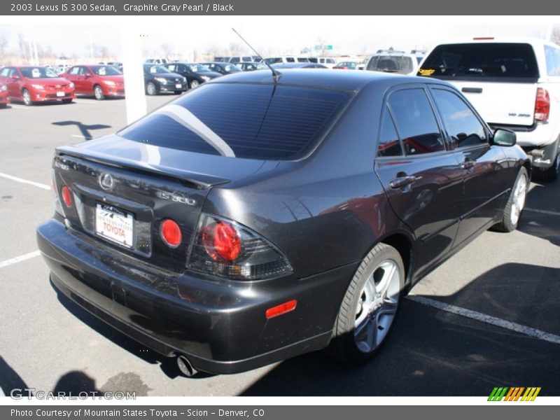 Graphite Gray Pearl / Black 2003 Lexus IS 300 Sedan