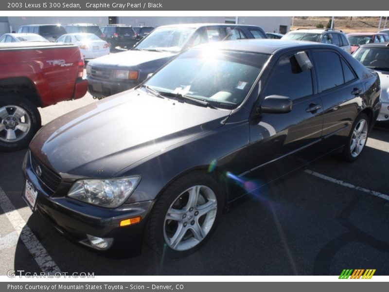Graphite Gray Pearl / Black 2003 Lexus IS 300 Sedan