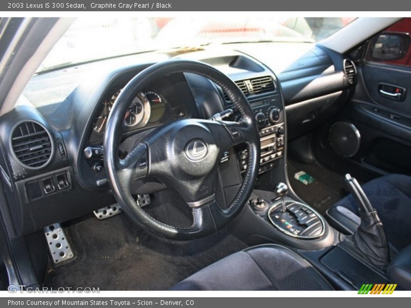 Graphite Gray Pearl / Black 2003 Lexus IS 300 Sedan
