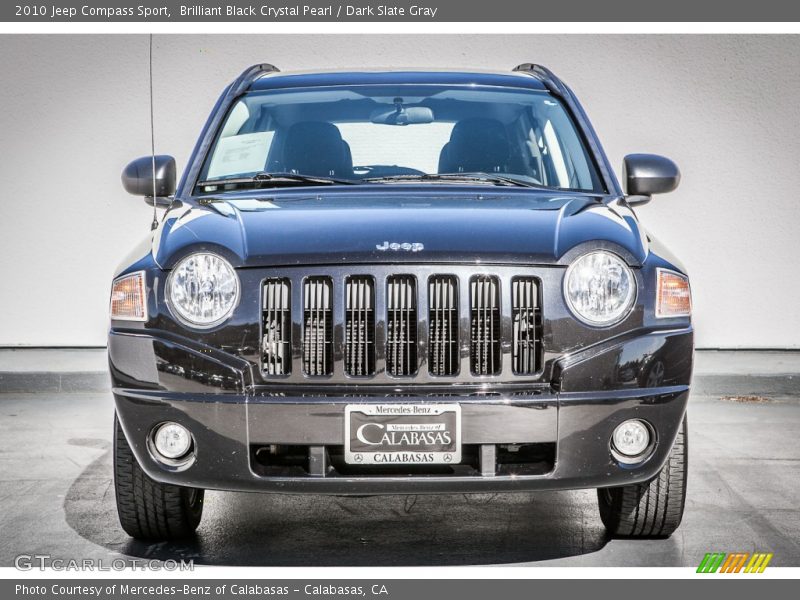 Brilliant Black Crystal Pearl / Dark Slate Gray 2010 Jeep Compass Sport