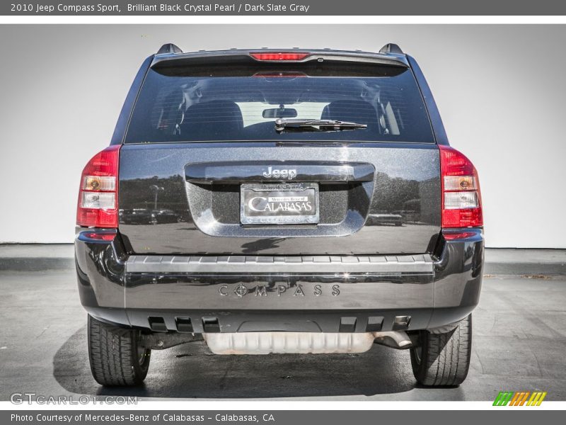 Brilliant Black Crystal Pearl / Dark Slate Gray 2010 Jeep Compass Sport
