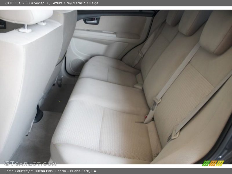 Azure Grey Metallic / Beige 2010 Suzuki SX4 Sedan LE