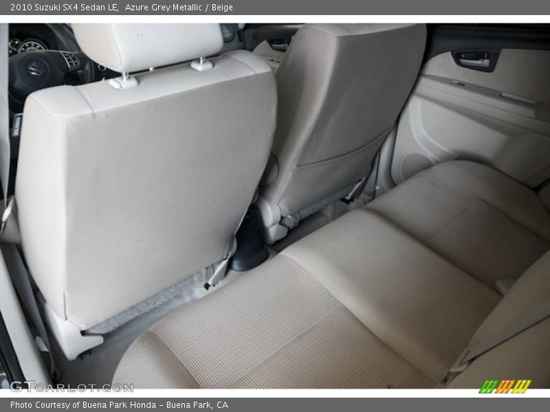 Azure Grey Metallic / Beige 2010 Suzuki SX4 Sedan LE