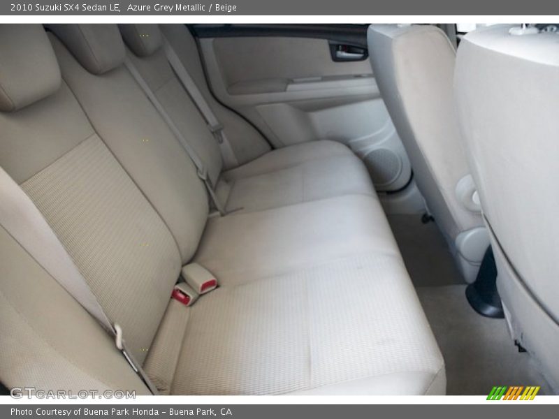 Azure Grey Metallic / Beige 2010 Suzuki SX4 Sedan LE