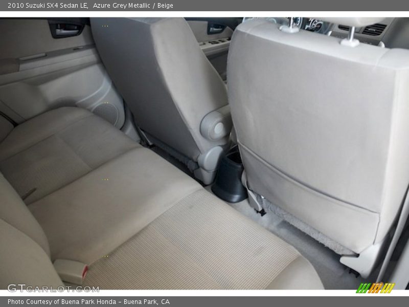 Azure Grey Metallic / Beige 2010 Suzuki SX4 Sedan LE