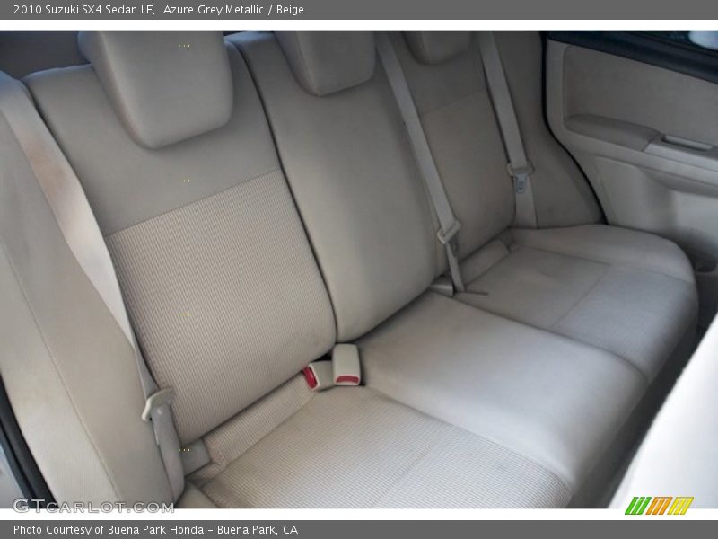 Azure Grey Metallic / Beige 2010 Suzuki SX4 Sedan LE