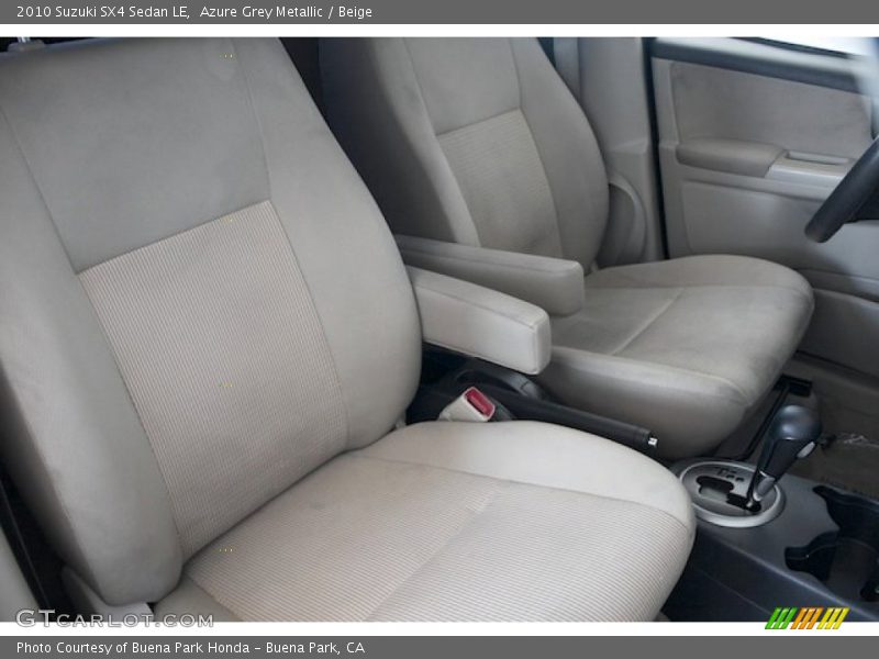 Azure Grey Metallic / Beige 2010 Suzuki SX4 Sedan LE