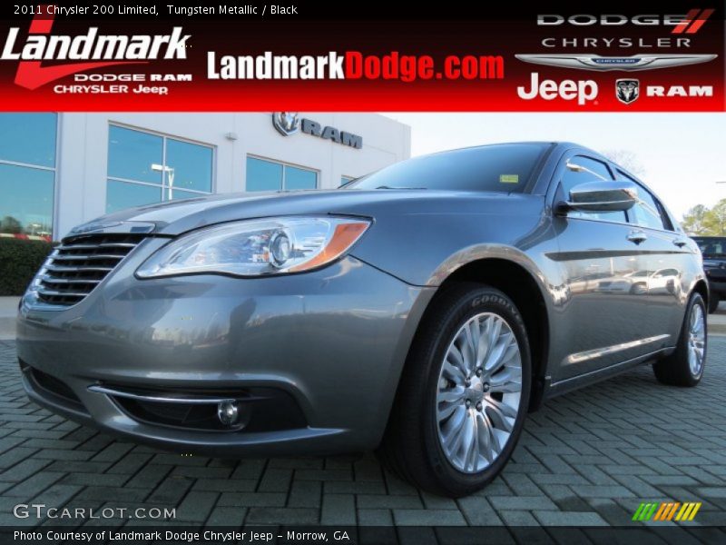 Tungsten Metallic / Black 2011 Chrysler 200 Limited