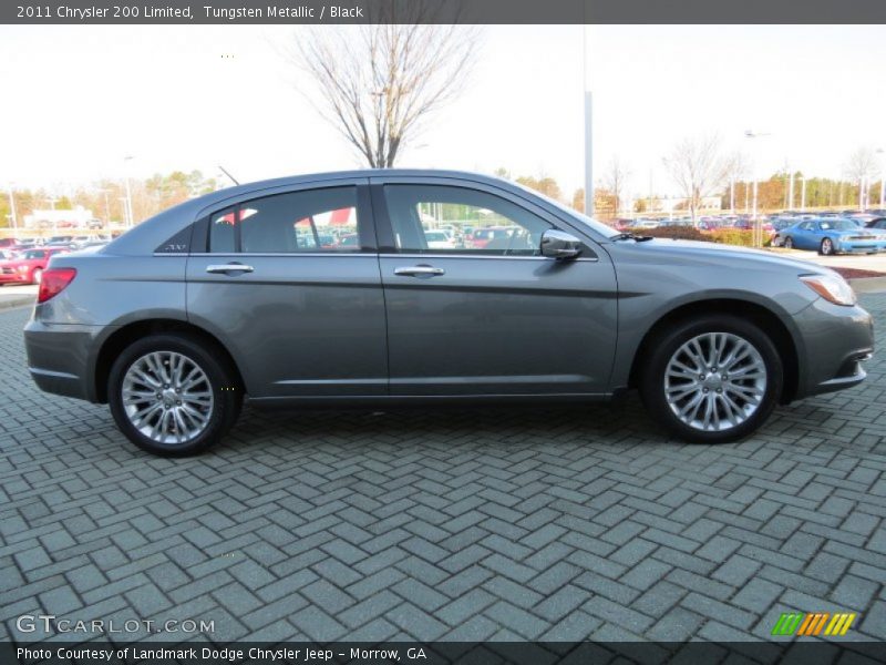 Tungsten Metallic / Black 2011 Chrysler 200 Limited