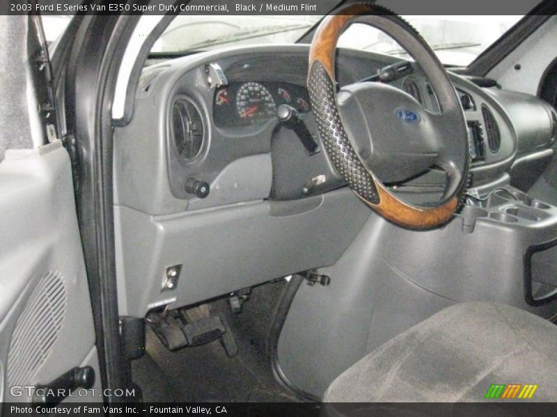 Black / Medium Flint 2003 Ford E Series Van E350 Super Duty Commercial