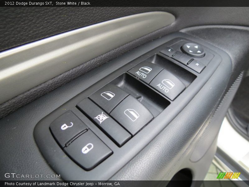 Stone White / Black 2012 Dodge Durango SXT