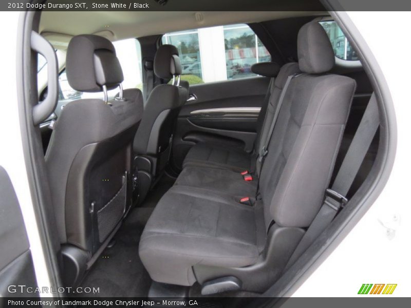 Stone White / Black 2012 Dodge Durango SXT