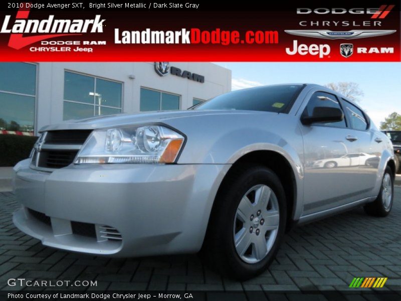 Bright Silver Metallic / Dark Slate Gray 2010 Dodge Avenger SXT
